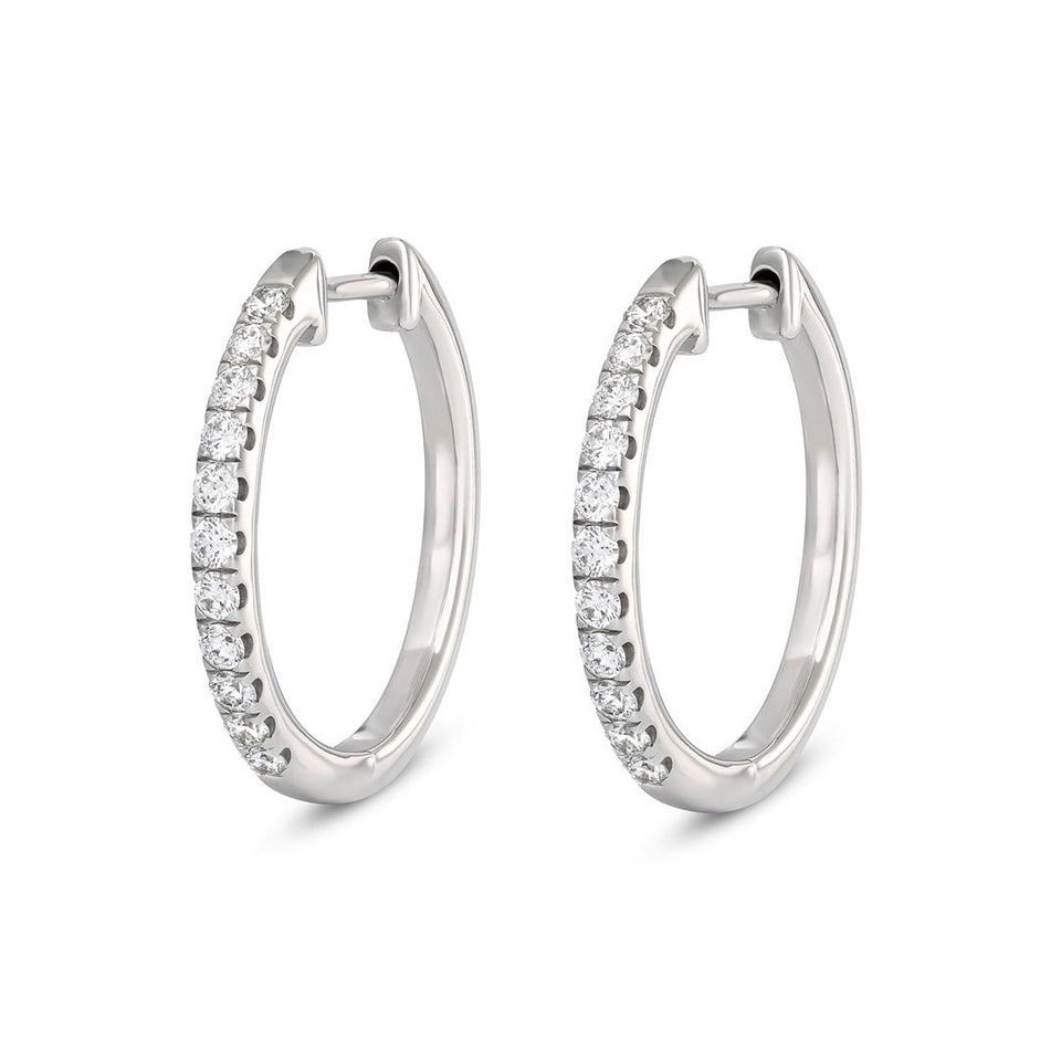 Diamond Hoop Earrings at DMR