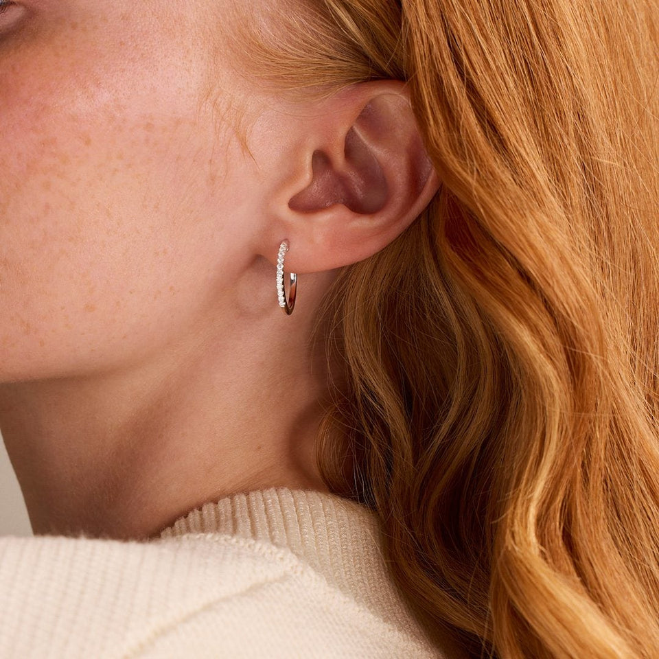 Platinum Diamond Earrings at DMR