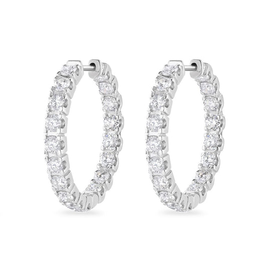 Shop Diamond Hoop Earrings at DMR