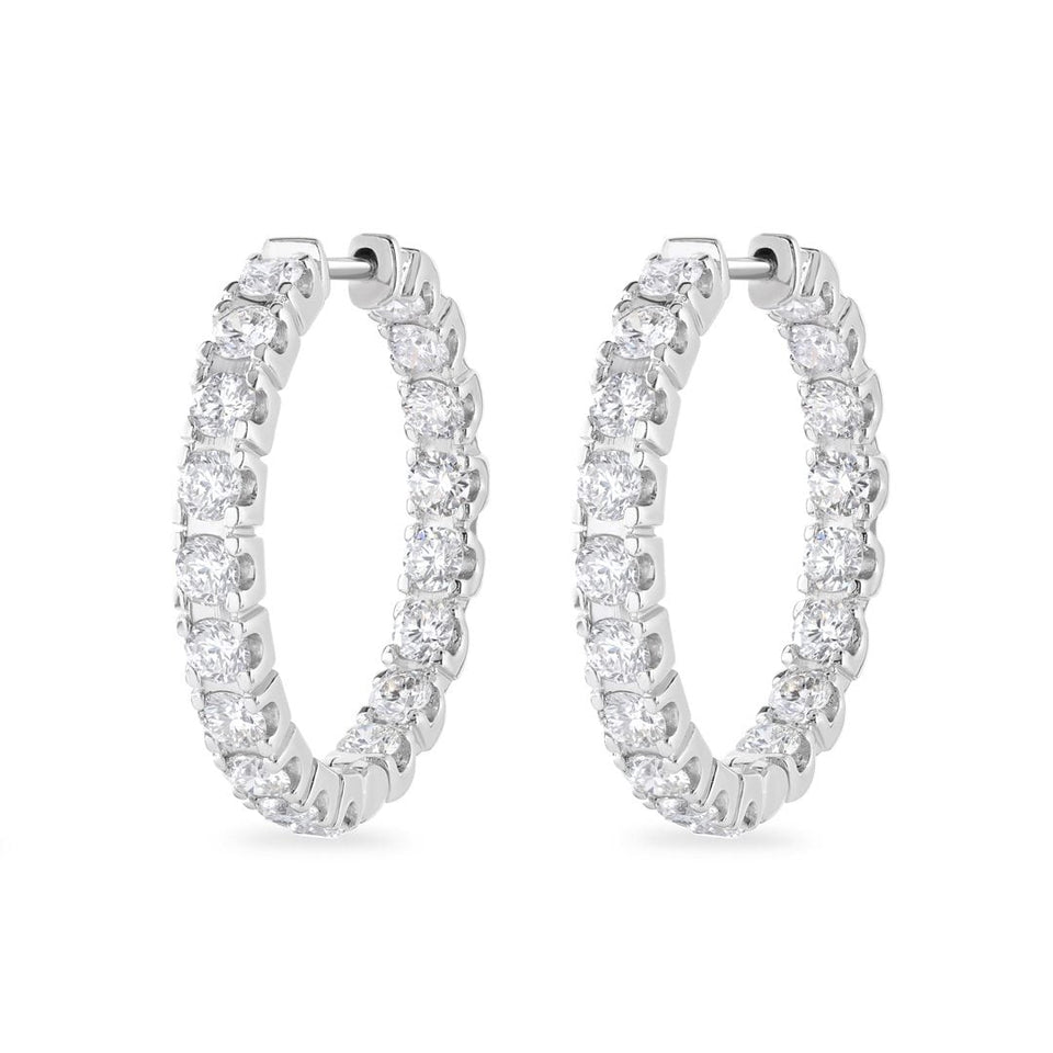 Shop Diamond Hoop Earrings at DMR