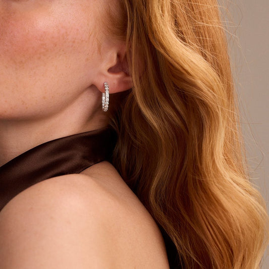 Shop Diamond Hoop Earrings at DMR