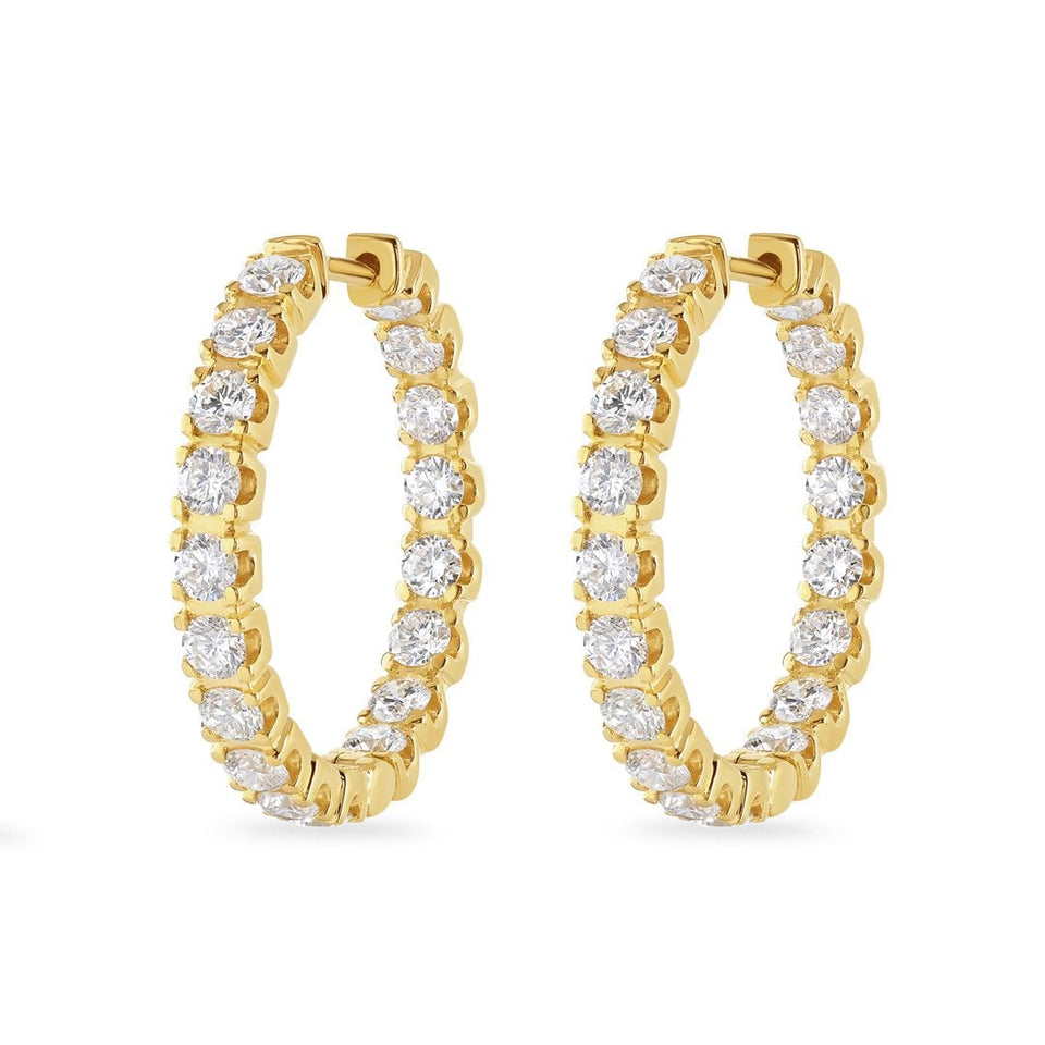Shop Diamond Hoop Earrings at DMR