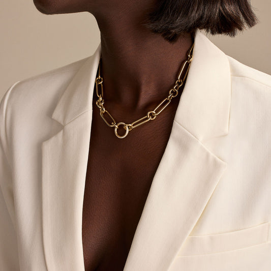 Giallo Yellow Gold Diamond Necklace at DMR