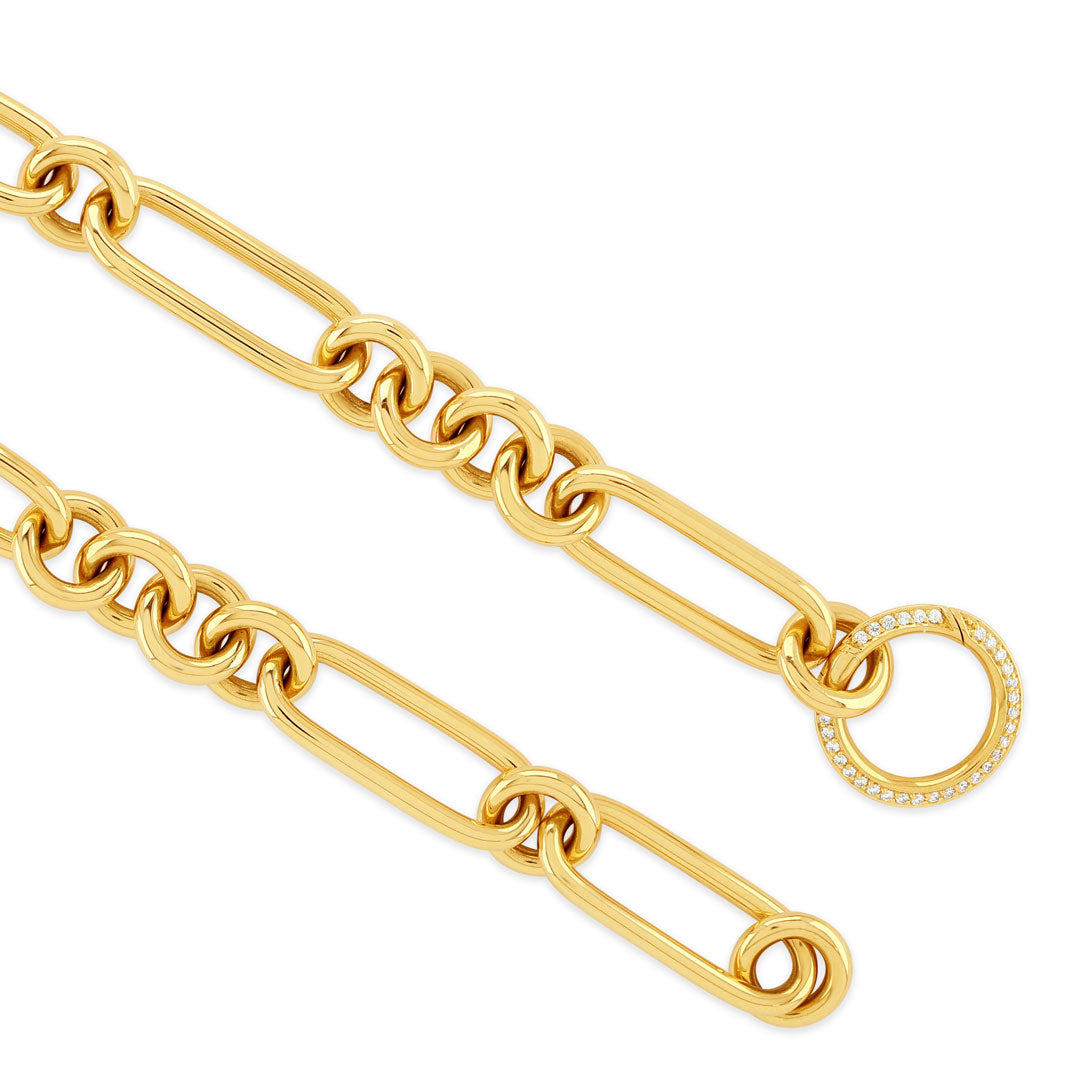 Giallo Pavé 18ct Yellow Gold Diamond Necklace at David M Robinson
