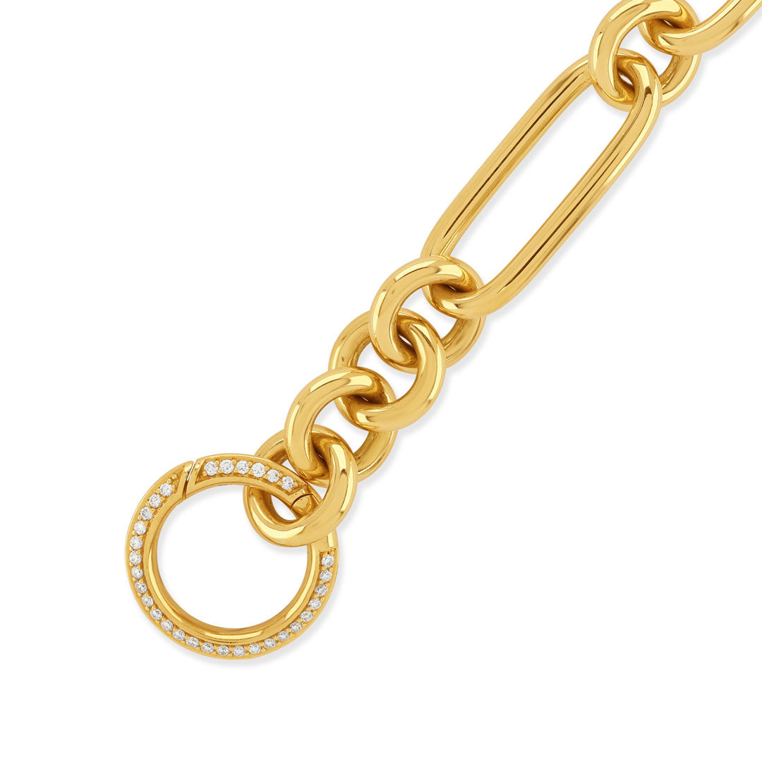 Giallo Pavé 18ct Yellow Gold Diamond Necklace at David M Robinson