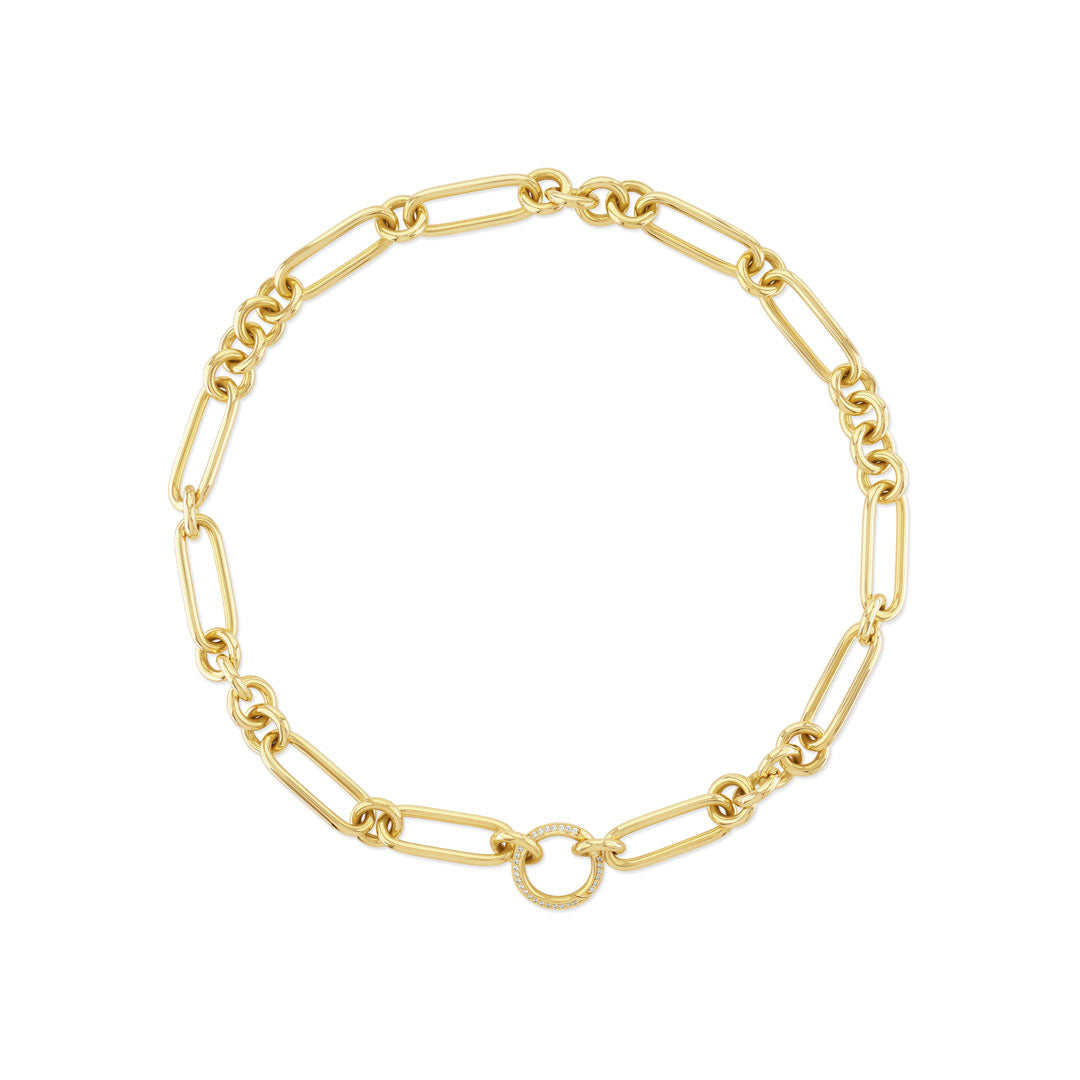 Giallo Pavé 18ct Yellow Gold Diamond Necklace