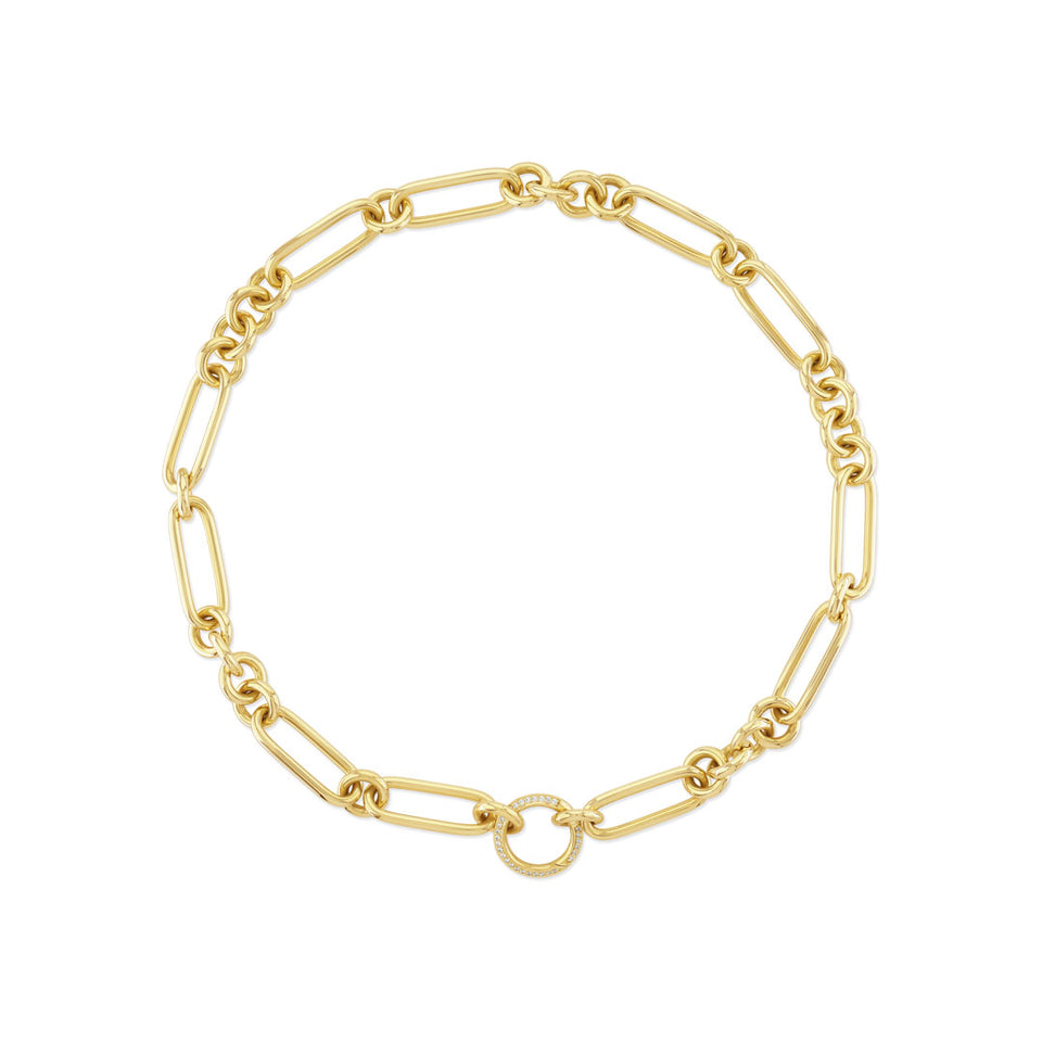 Giallo Pavé 18ct Yellow Gold Diamond Necklace