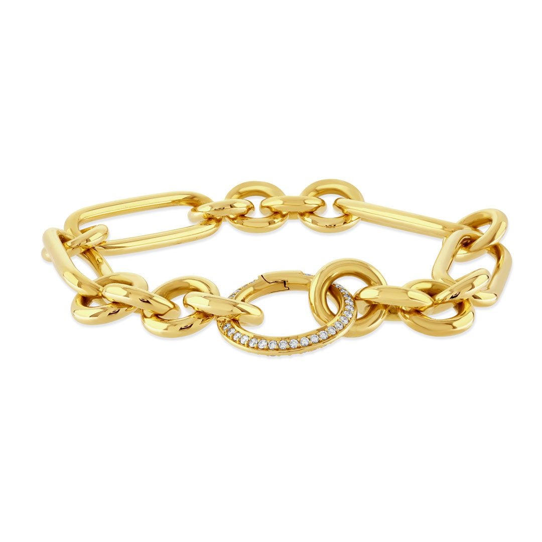 Giallo Pavé 18ct Yellow Gold Diamond Bracelet at David M Robinson