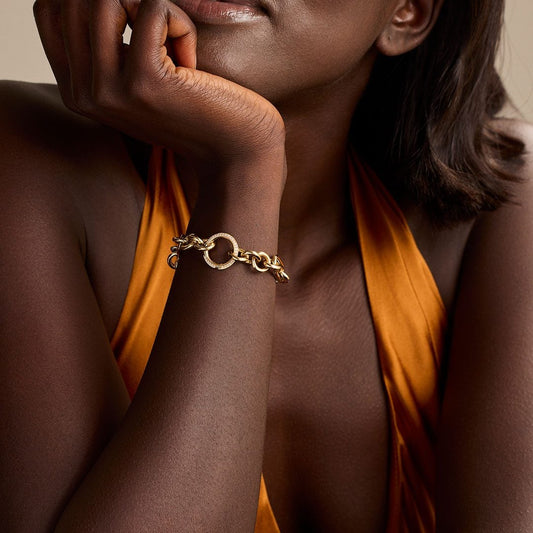 Giallo Yellow Gold Diamond Bracelet at DMR