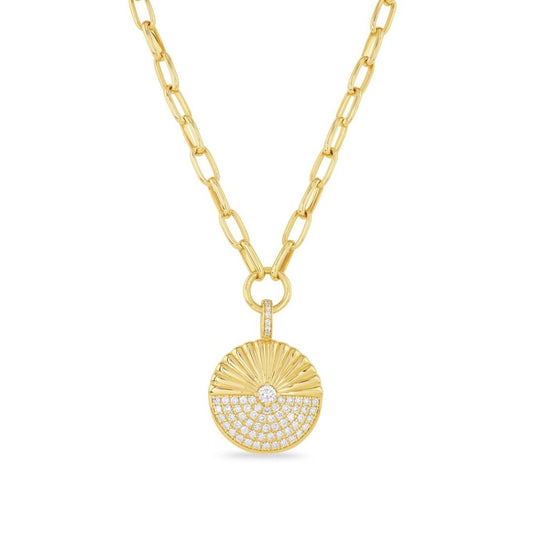 Shop Yellow Gold Diamond Pendants at DMR