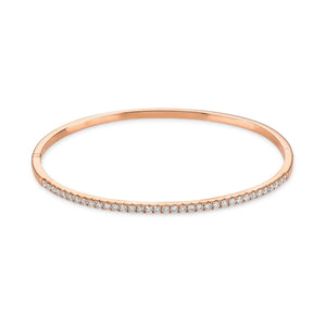 Love Lines Rose Gold Diamond Stacking Bangle