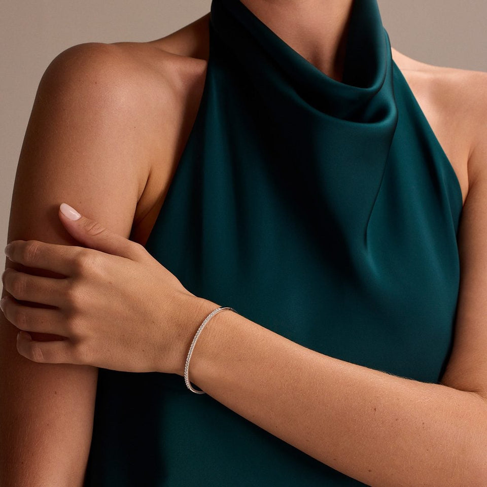 Love Lines Diamond Bangle at DMR