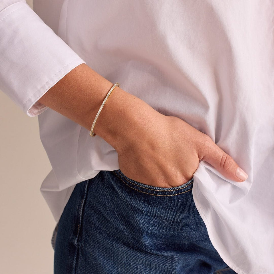 Love Lines Diamond Bangle at DMR