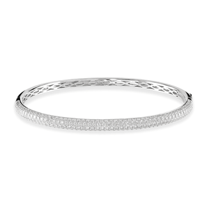 White Gold Diamond Bangle