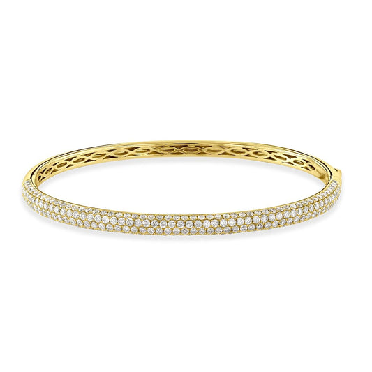 Yellow Gold Diamond Bangle