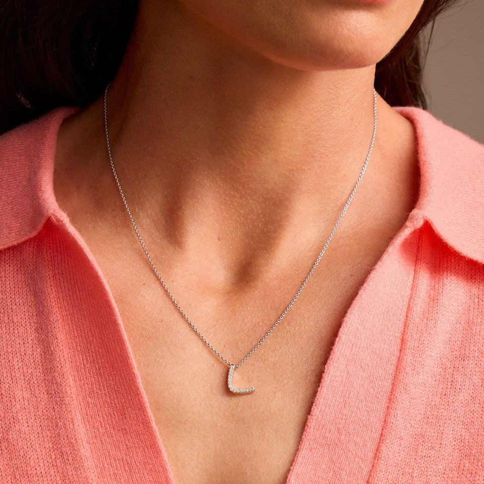 Initial Diamond Pendant at DMR