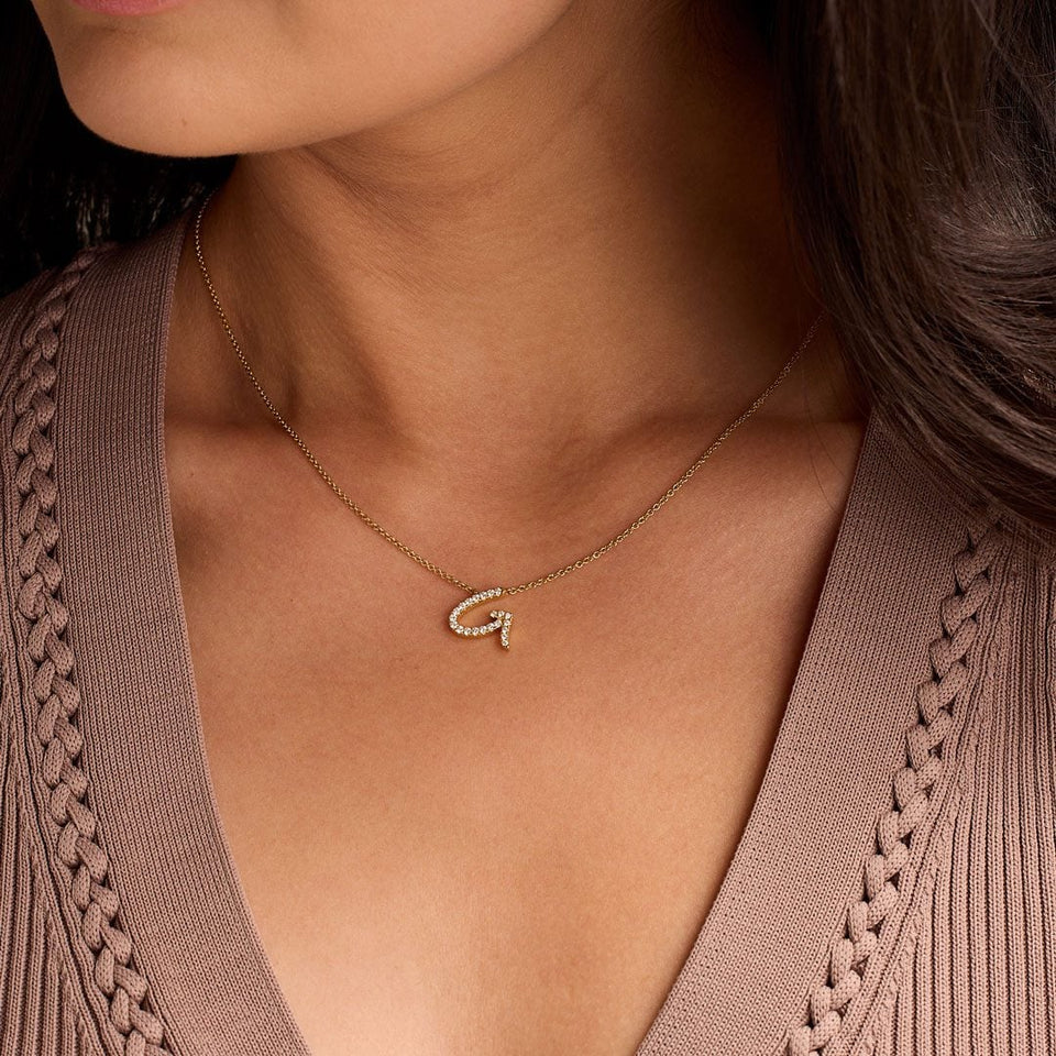 Initial Diamond Pendant at DMR