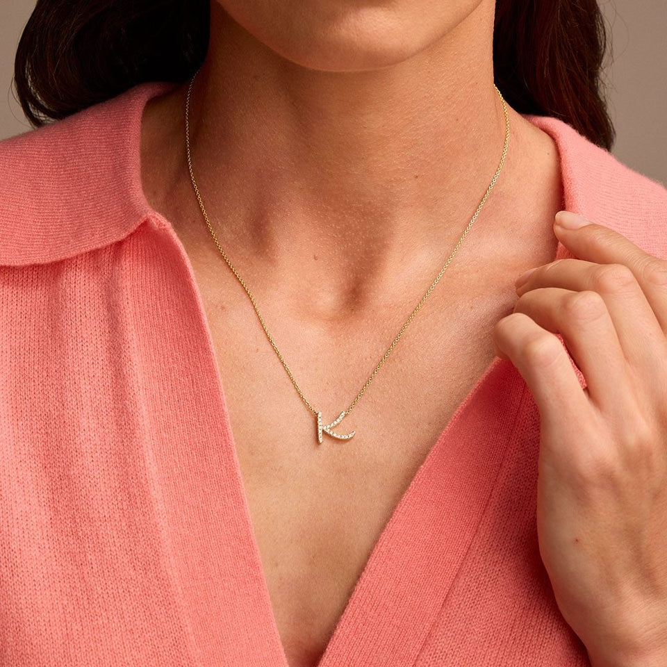 Initial Diamond Pendant at DMR