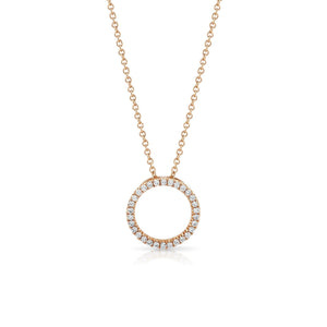 Amour Rose Gold Diamond Pendant