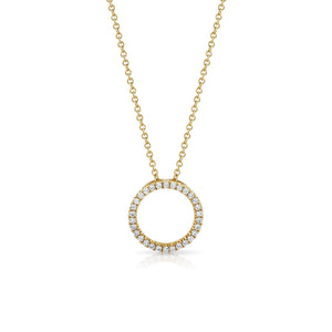Amour Yellow Gold Diamond Pendant