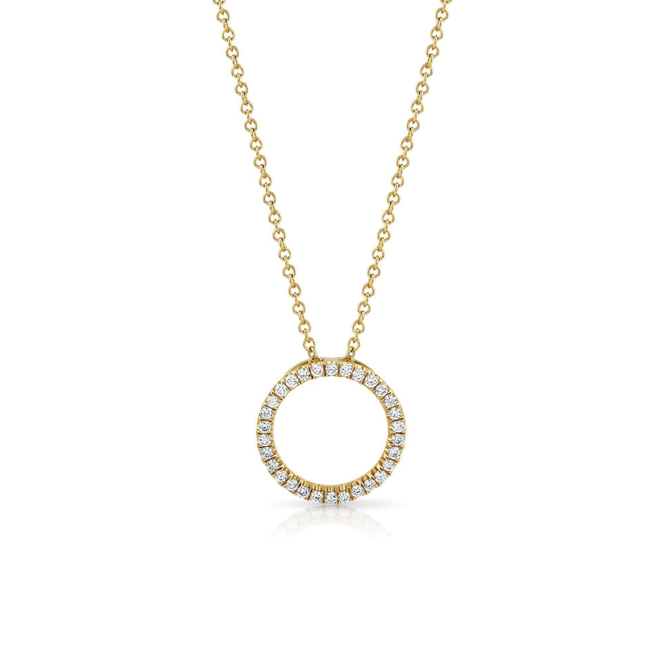 Amour 18ct Yellow Gold Diamond Pendant at David M Robinson