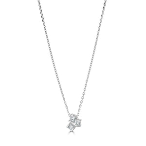 Hopscotch White Gold Small Diamond Pendant