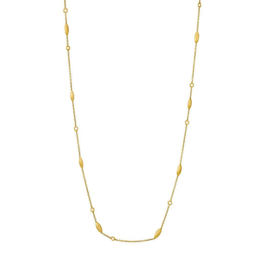 Amalfi Yellow Gold Diamond Necklace at David M Robinson