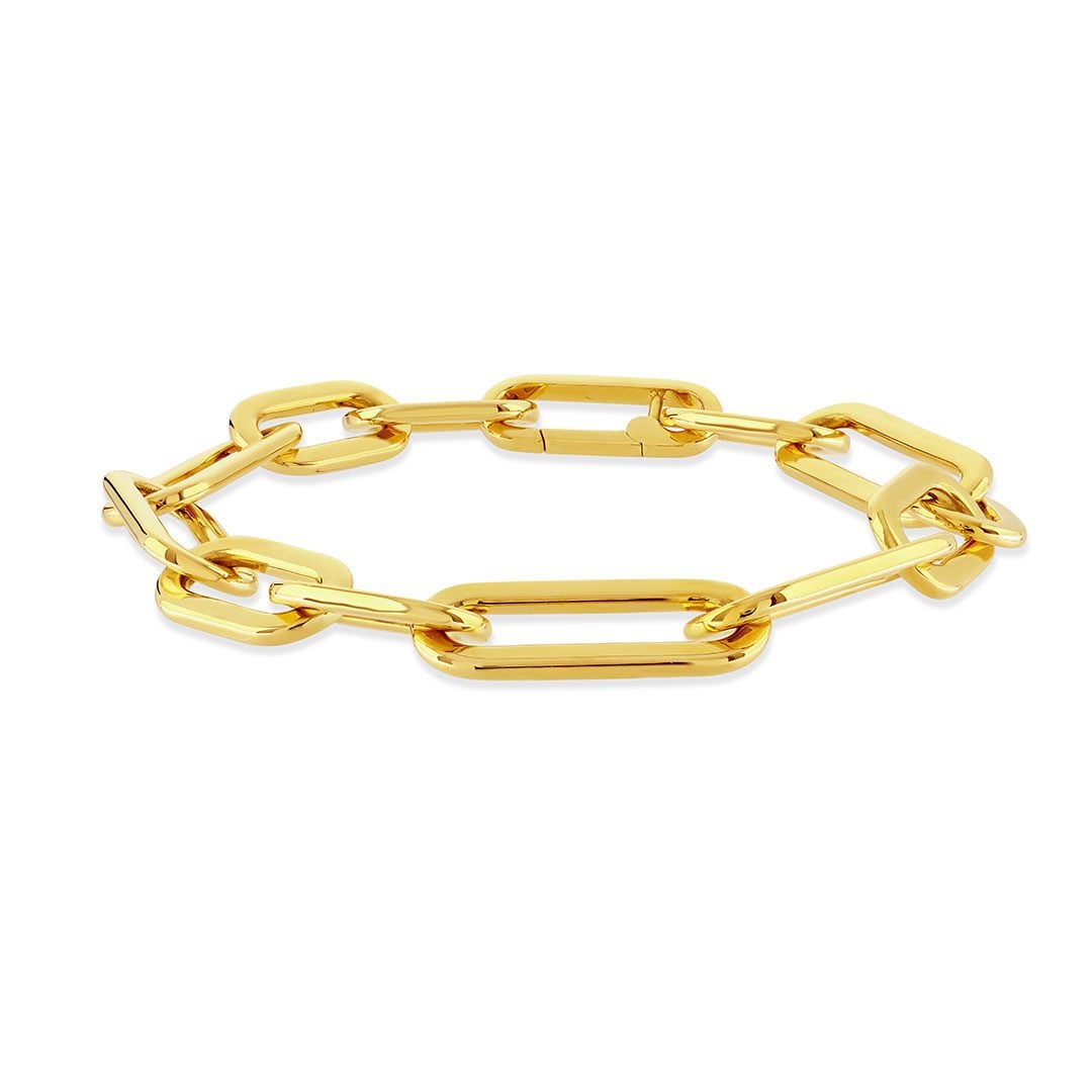 Giallo Polished Yellow Gold Link Bracelet – DMR
