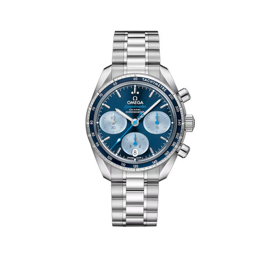 OMEGA Speedmaster Steel Chronograph 38mm Watch O32430385003002 at DMR and the OMEGA Boutique Liverpool