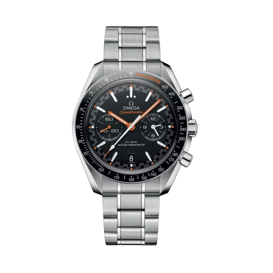 OMEGA Speedmaster Racing Chronograph 44mm Watch O32930445101002 at DMR and the OMEGA Boutique Liverpool