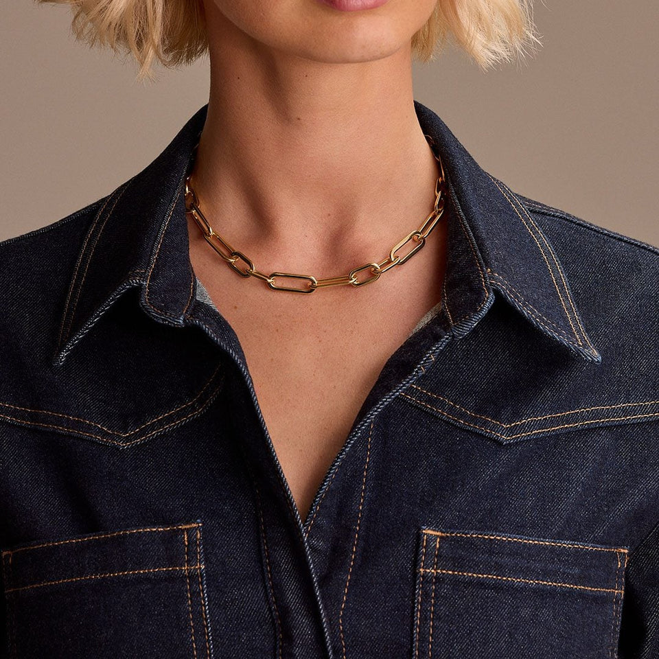 Giallo Yellow Gold Chain Necklace at DMR