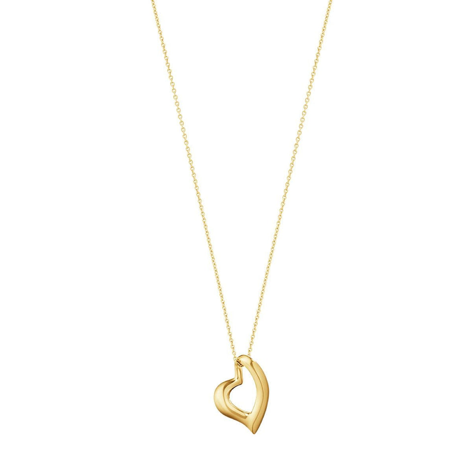 18ct Yellow Gold Heart Pendant at David M Robinson