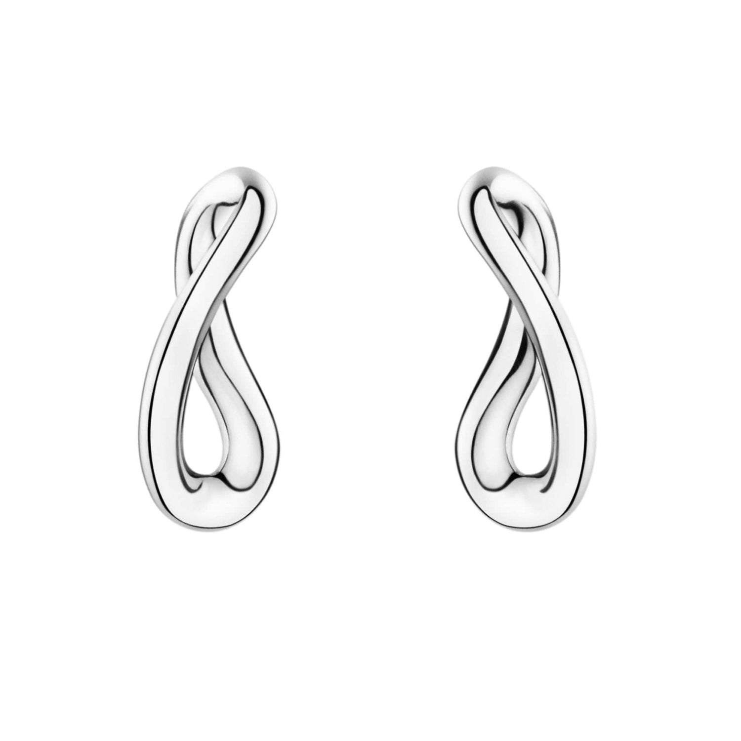 Georg Jensen Infinity Sterling Silver Earrings at David M Robinson