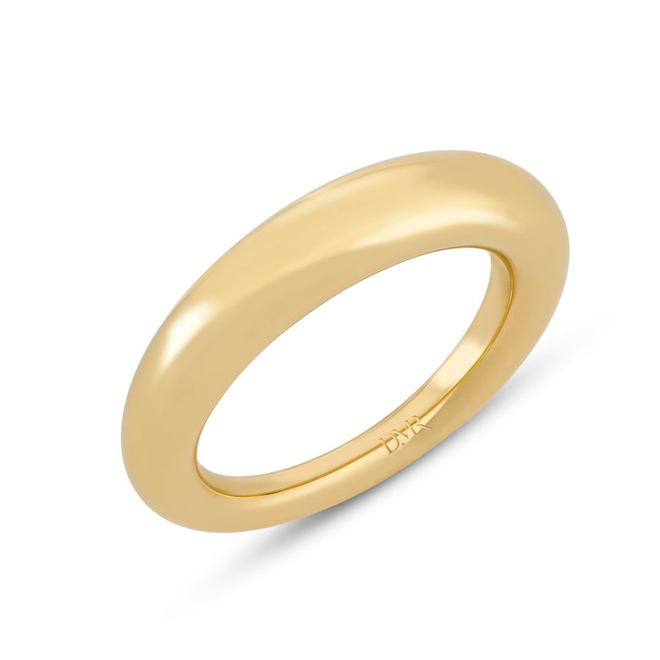 18ct Yellow Gold Domed Ring