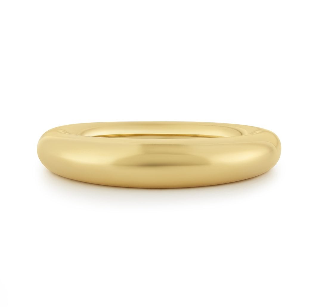 18ct Yellow Gold Domed Ring at David M Robinson