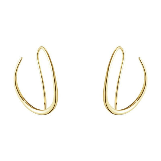 Offspring Yellow Gold Double Earhoops