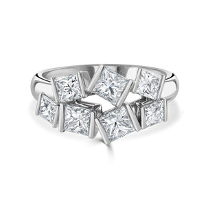 Hopscotch White Gold Diamond Ring