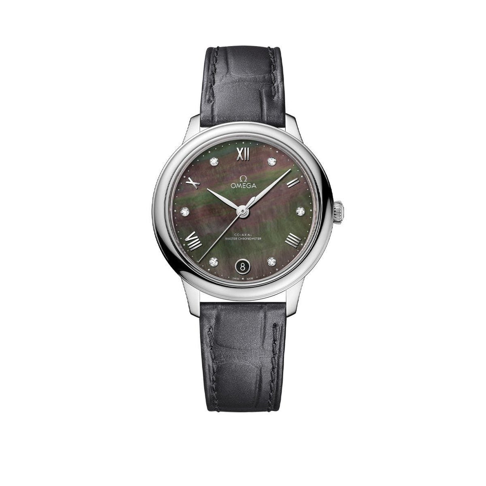 OMEGA De Ville Prestige Chronometer 34mm Watch O43413342057001 at DMR and the OMEGA Boutique Liverpool