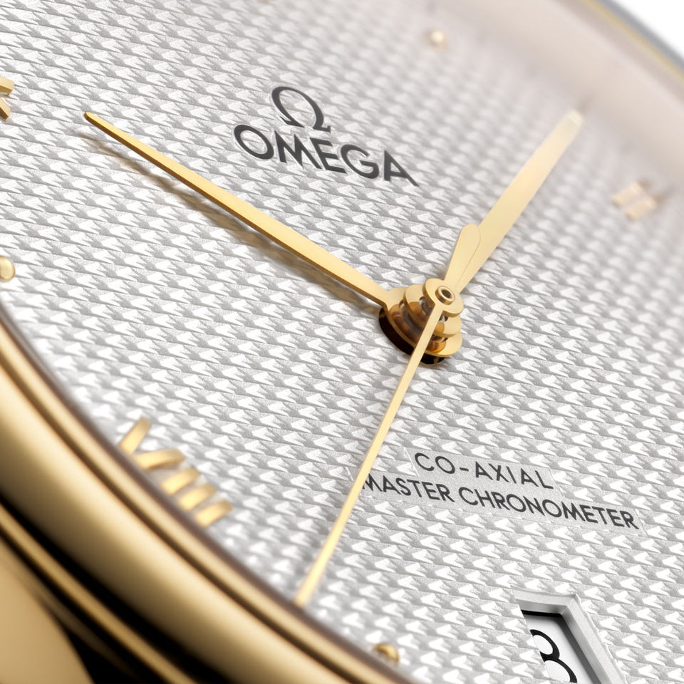 OMEGA De Ville Prestige Yellow Gold Chronometer 40mm Watch O43453402002002 at DMR and the OMEGA Boutique Liverpool