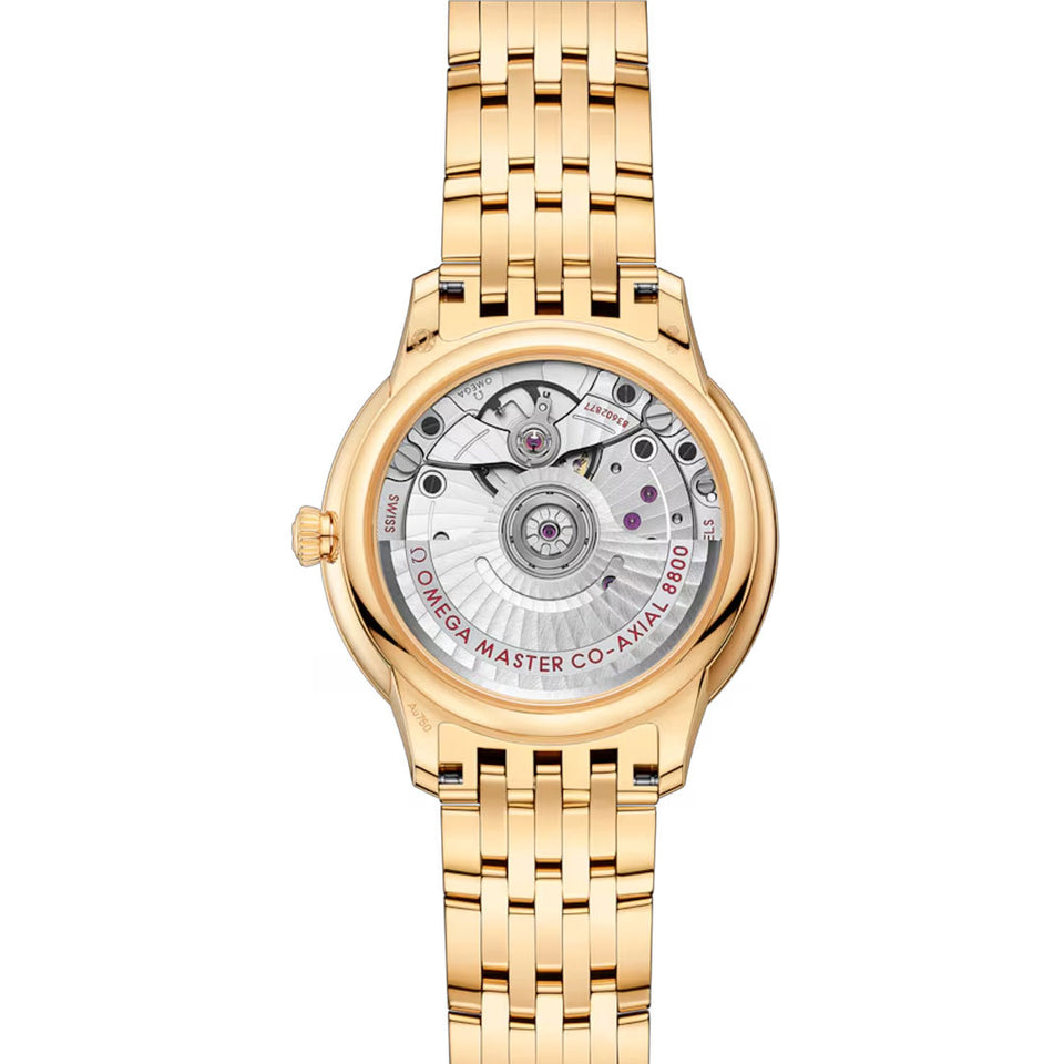 OMEGA De Ville Prestige Yellow Gold Chronometer 34mm Watch at DMR and the OMEGA Boutique Liverpool