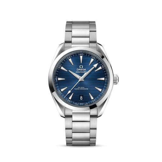 OMEGA Seamaster Aqua Terra 150m Co-Axial Master Chronometer 41mm Watch O22010412103004 at DMR and the OMEGA Boutique Liverpool