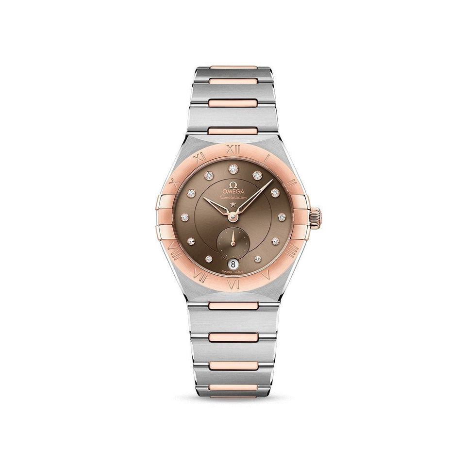 OMEGA Constellation Small Seconds Automatic 34mm Watch O13120342063001 at DMR and the OMEGA Boutique Liverpool