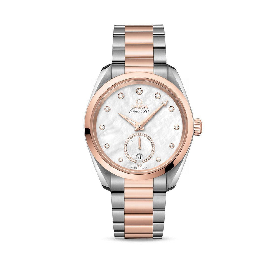 OMEGA Seamaster Aqua Terra Steel Sedna™ Gold 38mm Watch at DMR and the OMEGA Boutique Liverpool