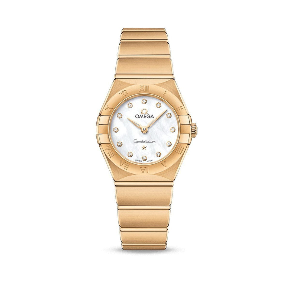 OMEGA Constellation Quartz Yellow Gold 25mm Watch O13150256055002 at DMR and the OMEGA Boutique Liverpool
