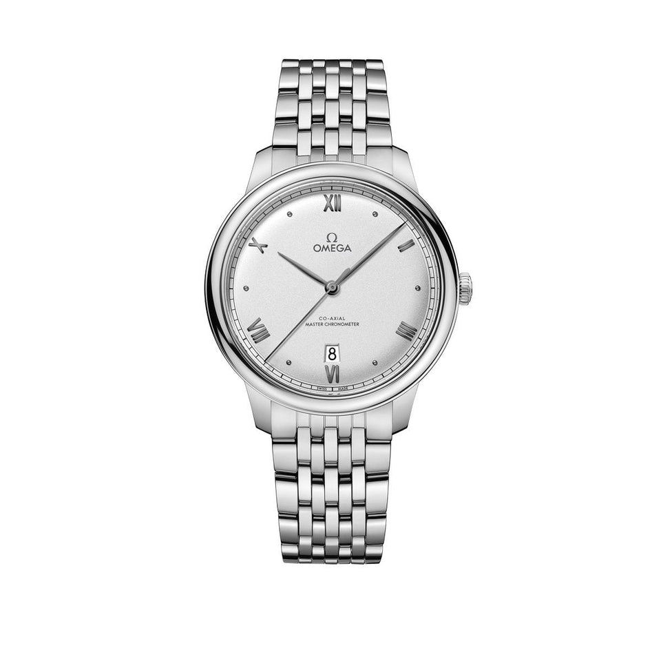 OMEGA De Ville Prestige Steel Chronometer 40mm Watch O43410402002001 at DMR and the OMEGA Boutique Liverpool
