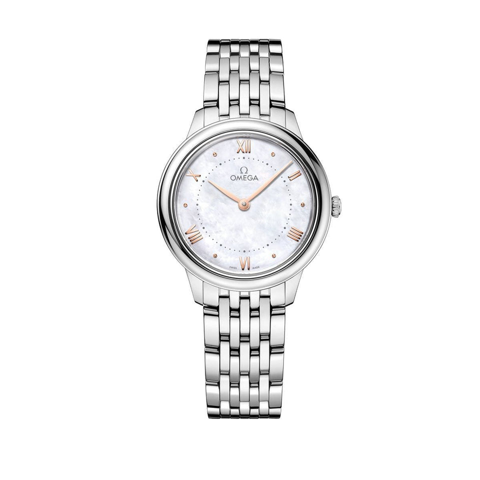 OMEGA De Ville Prestige Steel Quartz 30mm Watch O43410306005001 at DMR and the OMEGA Boutique Liverpool