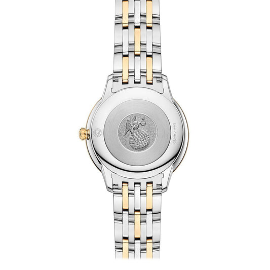 OMEGA De Ville Prestige Steel Yellow Gold Quartz 30mm Watch O43420306002002 at DMR and the OMEGA Boutique Liverpool