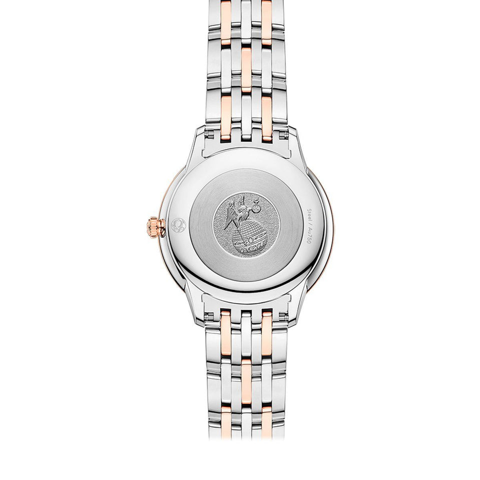 OMEGA De Ville Prestige Steel Sedna&trade; Gold Quartz 30mm Watch at DMR and the OMEGA Boutique Liverpool
