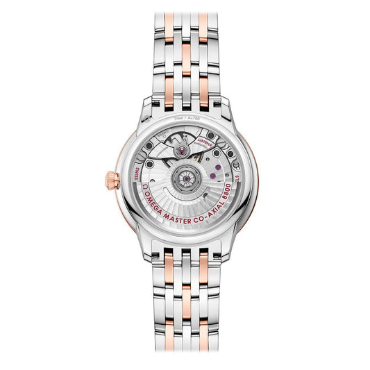 OMEGA De Ville Prestige Steel Sedna&trade; Gold Chronometer 34mm Watch O43420342003001 at DMR and the OMEGA Boutique Liverpool