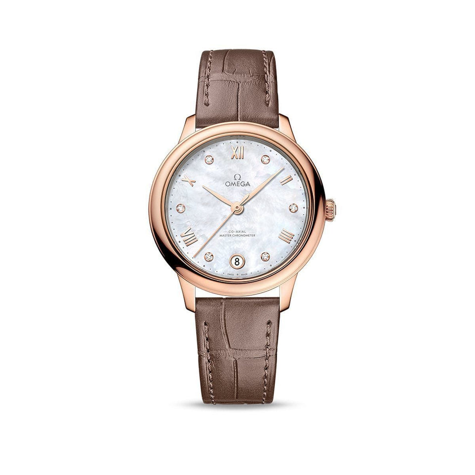 OMEGA De Ville Prestige Chronometer 34mm Watch O43453342055001 at DMR and the OMEGA Boutique Liverpool